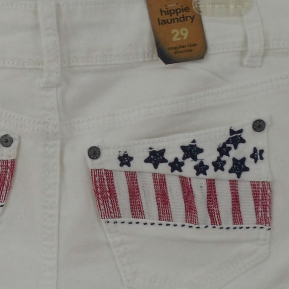 NWT Hippie Laundry White Jean Shorts - Picture 7 of 8